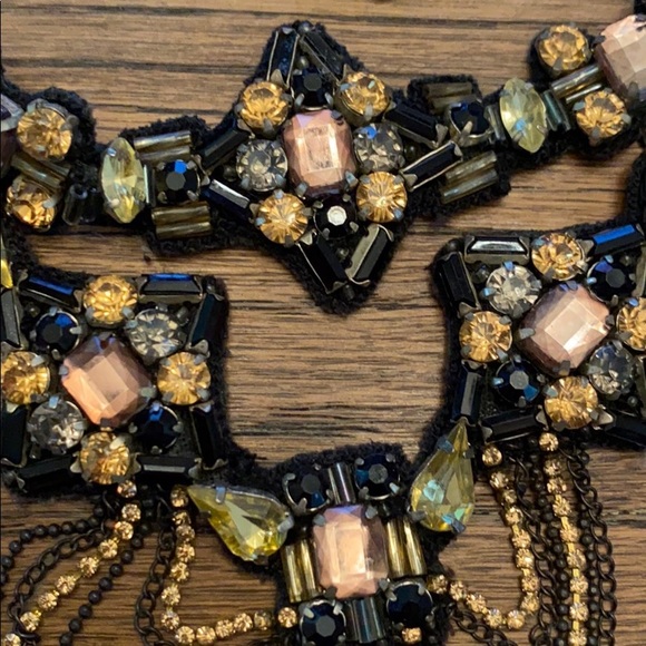 Free People Black Jeweled Suede Choker - Picture 2 of 6